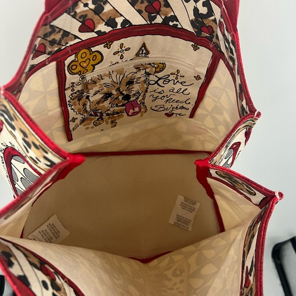 Brighton Wild Love leopard heart print tote bag - Picture 9 of 13